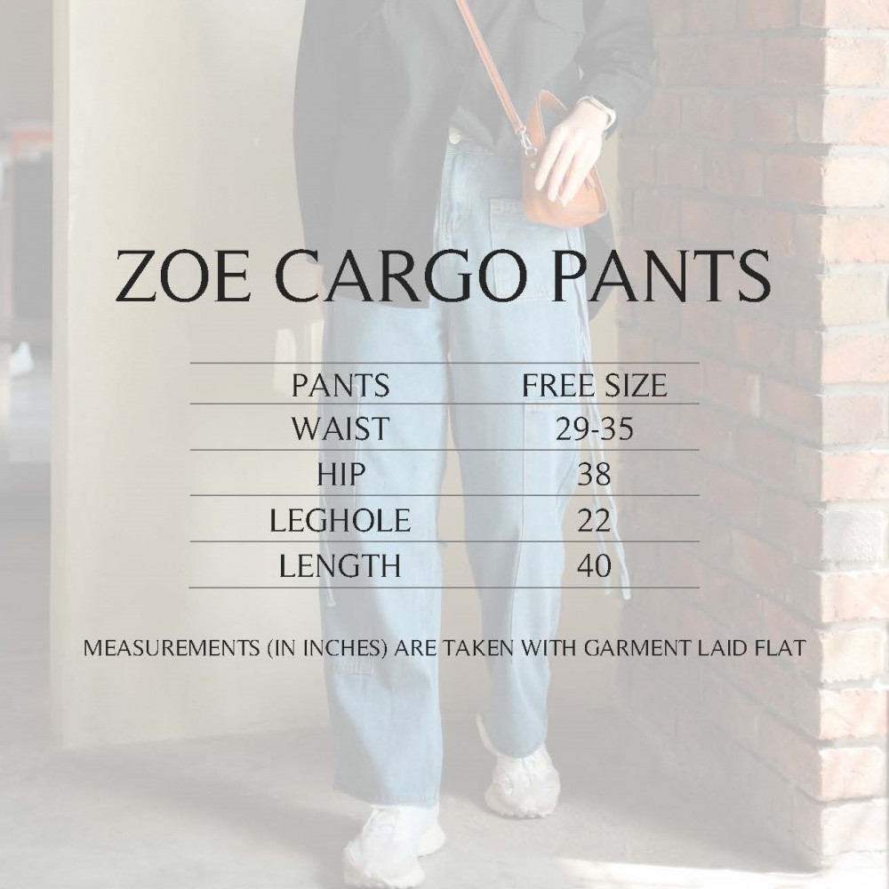 Zoe Cargo Pants - White